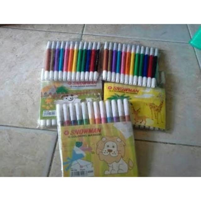 

Spidol warna 12 warna snowman PW-12A