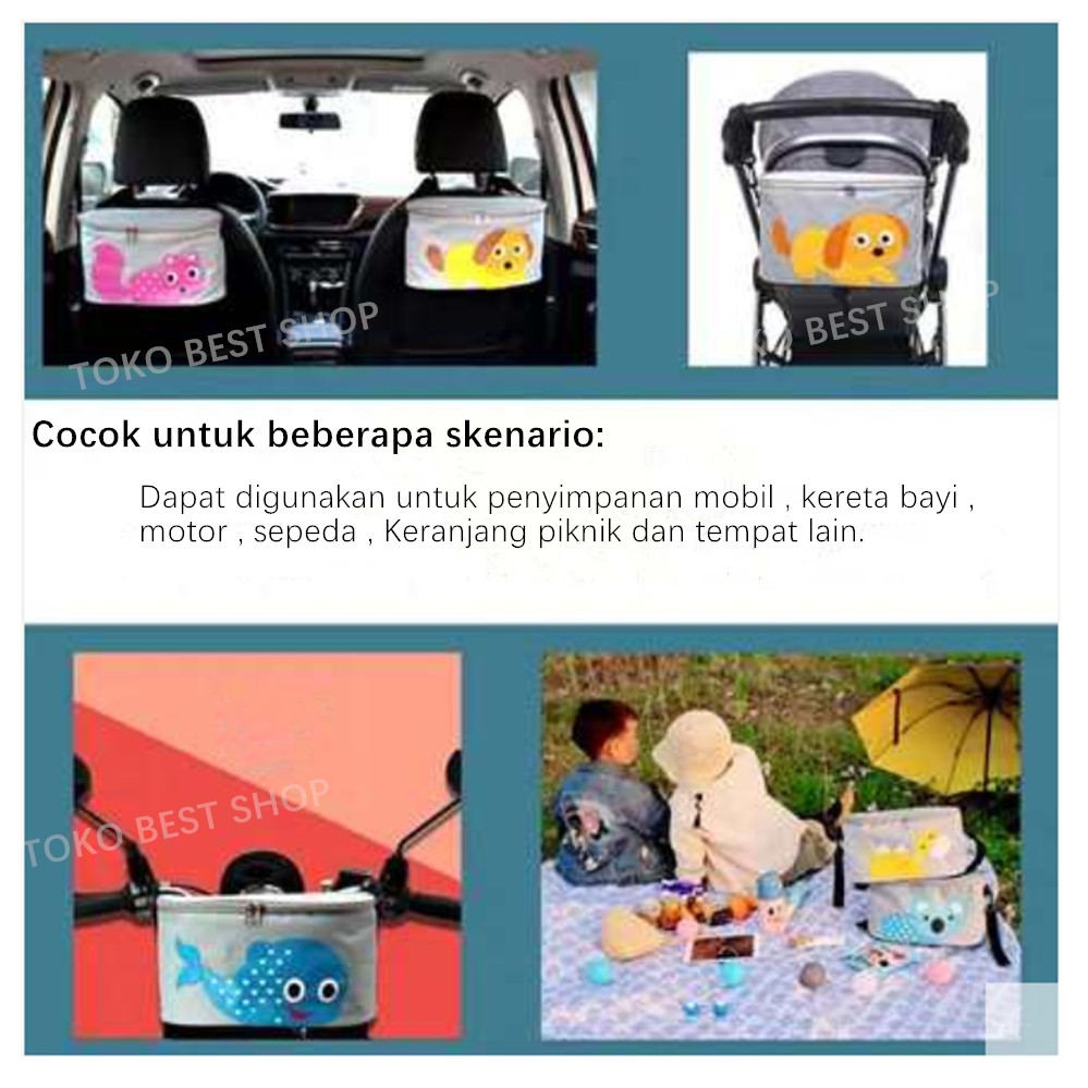 tas penyimpanan/saku kain  tas ponsel depan/keranjang penyimpanan depan/Tas gantung sepeda/motor/