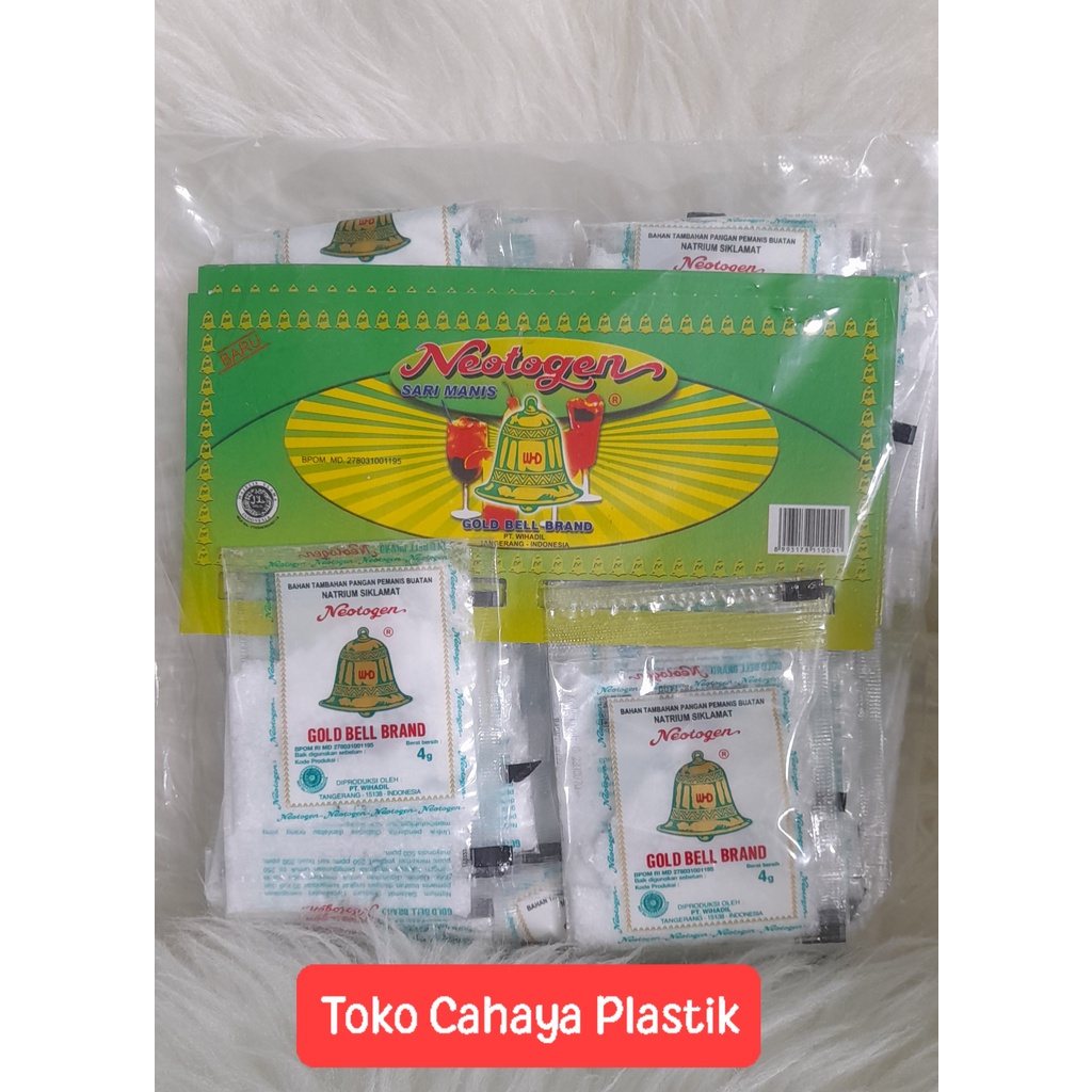 

1 pak Sodium Gold Bell Brand 5x20 sachet @4gr