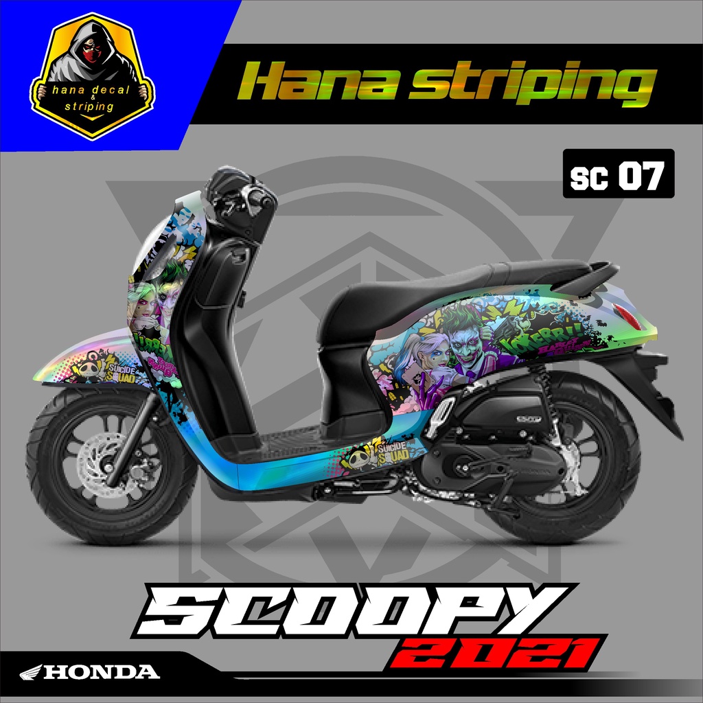 DECAL STIKER SCOOPY NEW HOLOGRAM FULL BODY kode 07
