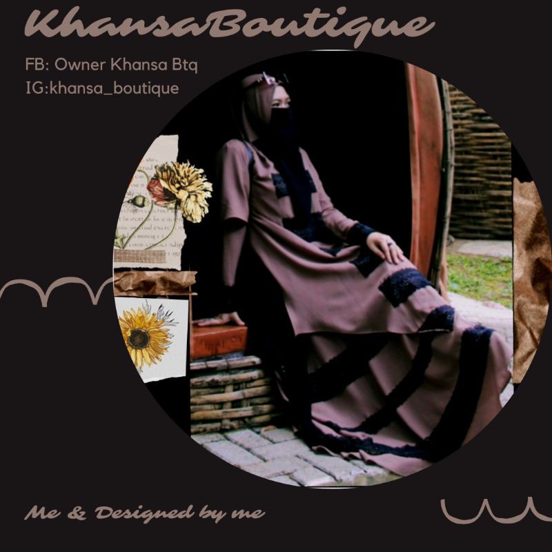 Gaun syar'i KHANSA BOUTIQUE