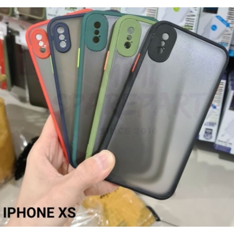 GG - Case Bumper Aero IPHONE XS Candy Matte Hard Hybrid My Choice Dove IPHONE XS