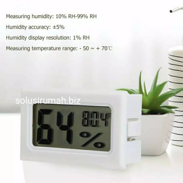 MINI DIGITAL THERMOMETER &amp; HYGROMETER KELEMBABAN RUANGAN ALAT UKUR