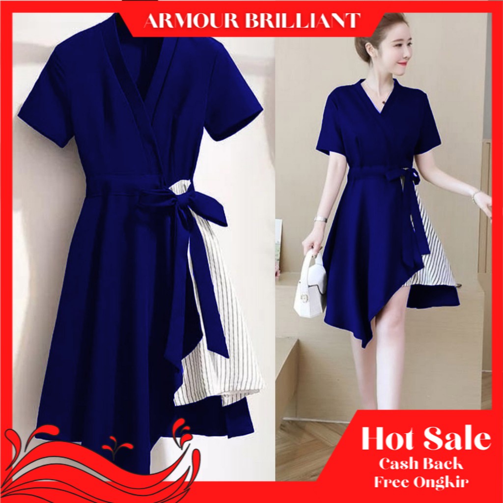 HF-DRES WANITA TERBARU-DRES WANITA CASUAL-DRES WANITA KOREA-BAJU WANITA DRESS NATAL