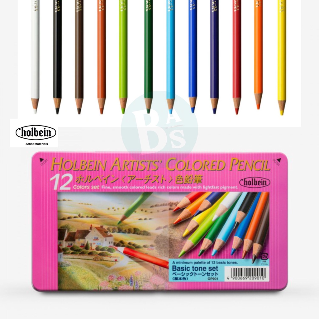 

Holbein - Color Pencil Basic Tone Set - Set of 12