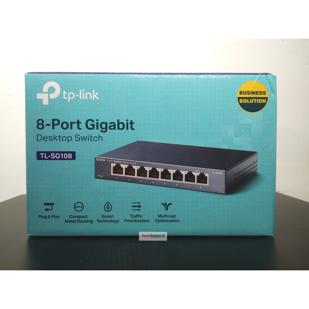 TP-LINK TL-SG108 Gigabit 8 Port Unmanaged Switch