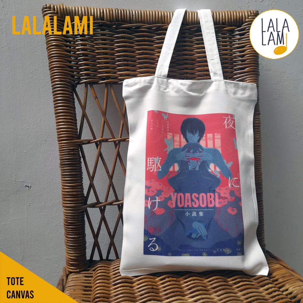 Totebag Kuliah, Totebag Yoasobi, Totebag Yoasobi Canvas Premium