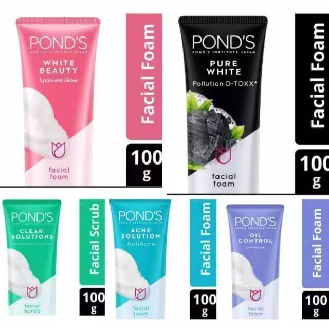 Ponds Facial Foam 100gr Sabun Pembersih Wajah ORIGINAL-BPOM