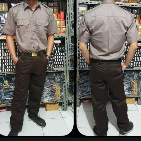 Seragam Satpam Seragam PDH Security Satpam Terbaru Coklat