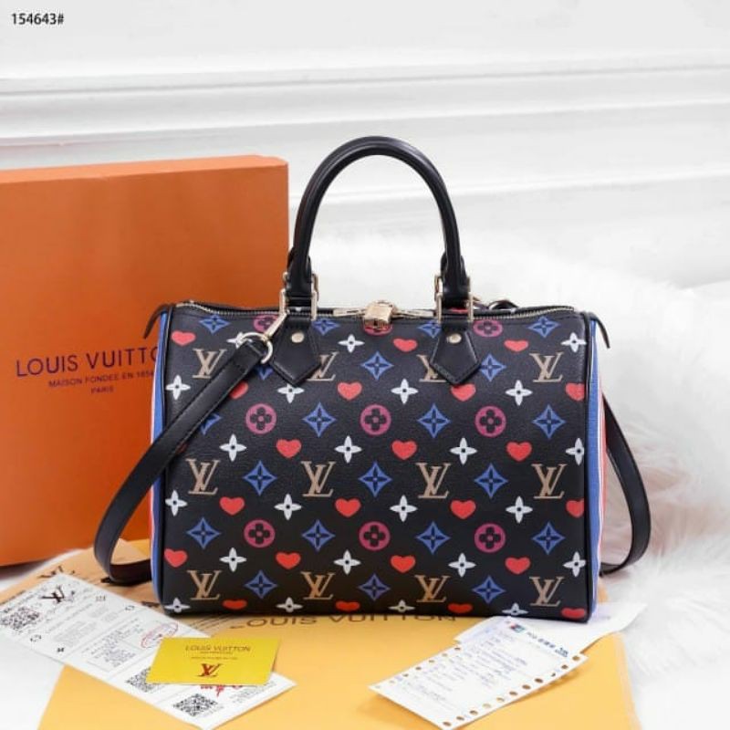 *Tas Louis Vuitton Speedy Colourful Bag 154643 Platinum*