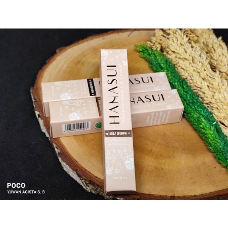 Hanasui Mattedorable Lip Cream Boba Edition ORI BPOM / Hanasui Lipstik