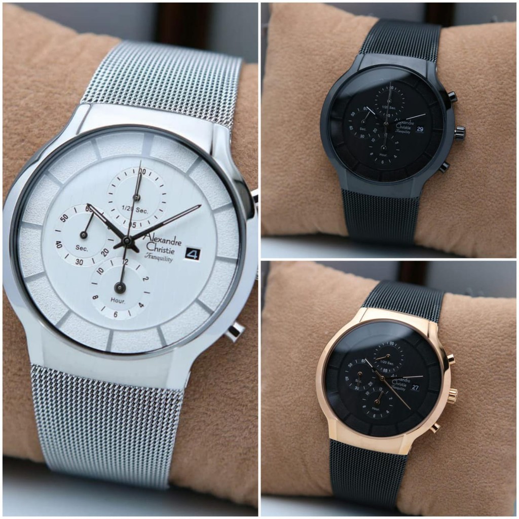 Jam tangan pria alexander cristie original ac6245