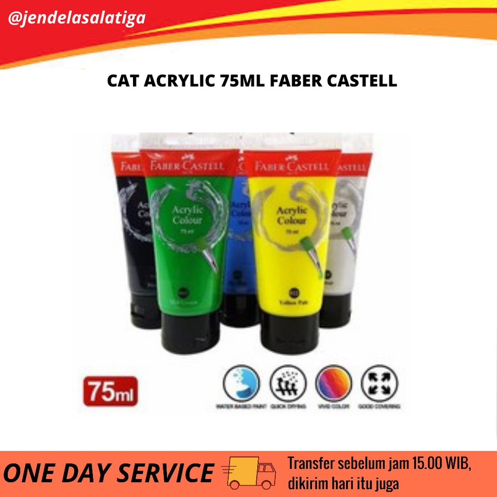 

ACRYLIC COLOUR 75 FABER CASTELL SATUAN / PCS