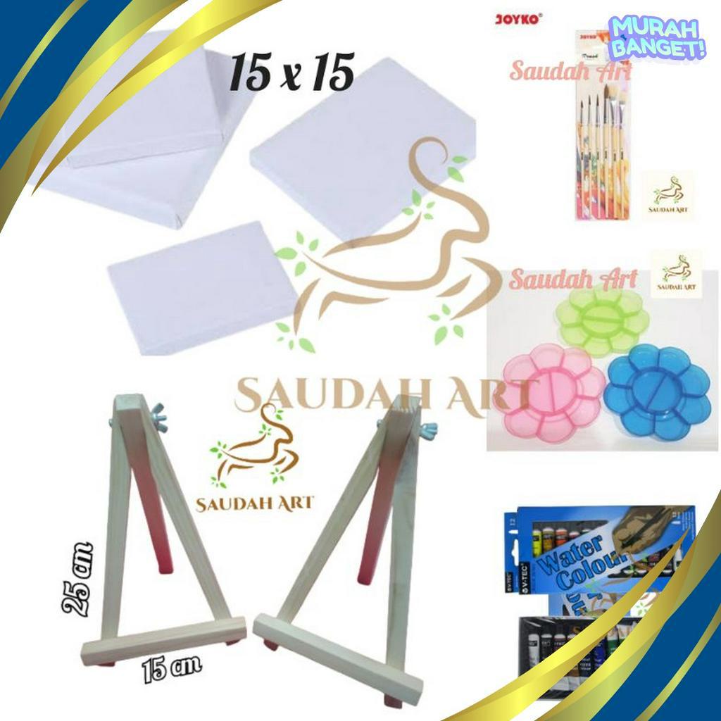

PROMO TERUPDATE Paket Lukis Lengkap kanvas 15x15kuaspaletcat air 6mleasel 2x3