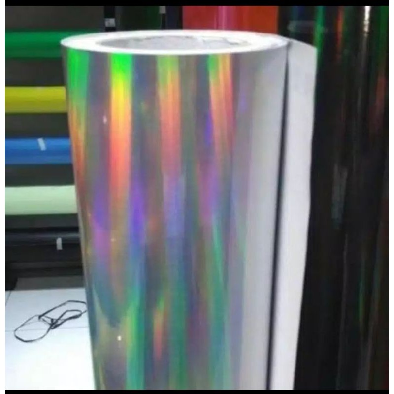 STIKER HOLOGRAM / STICKER PELANGI / SCOTLITE HOLOGRAM / STICKER LASER CHROME / CROME/SILVER/ SKOTLET