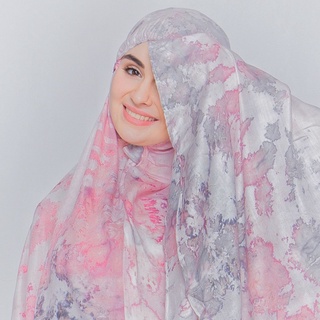 putri dania mukena dewasa rayon bali tie dye rainbow ukuran standart