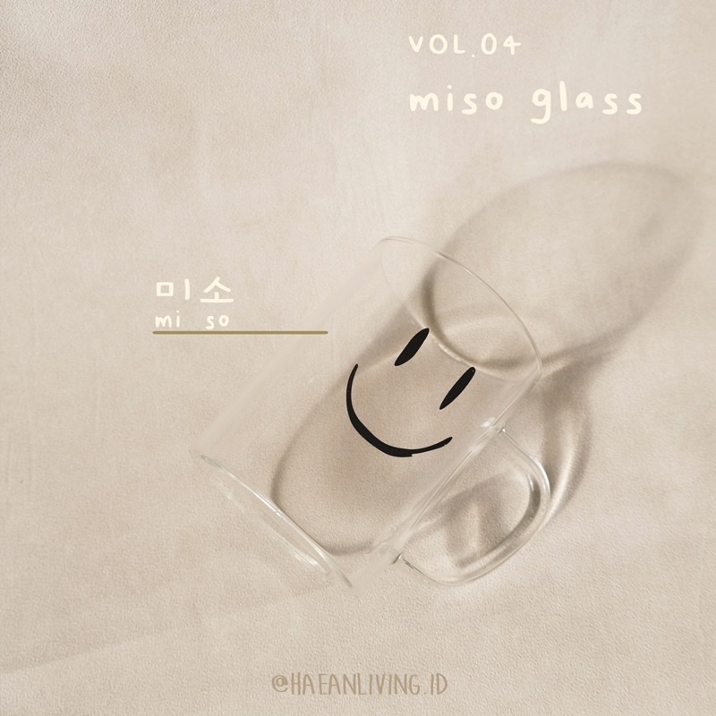 Miso Glass | Gelas Korea | Home Cafe Korean Glass | Gelas susu