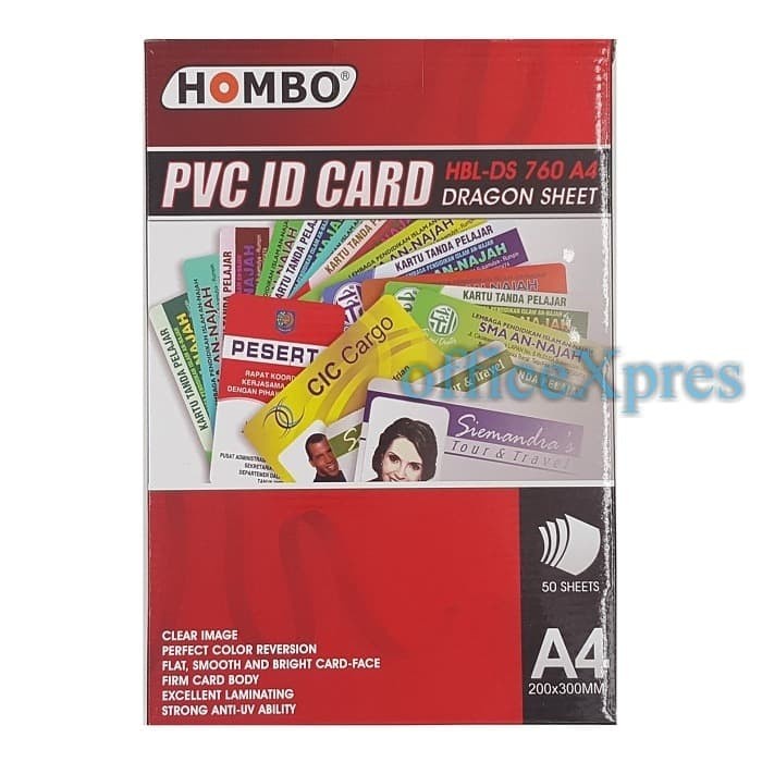 

Premium Laminating Film Pvc Id Card Dragon Sheet A4 Hombo