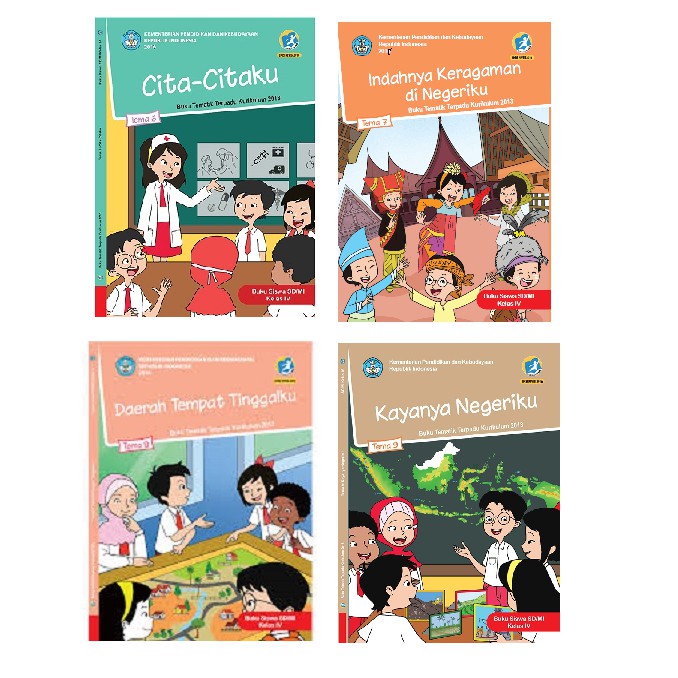 Paket Buku Tematik Sd Kelas 4 Tema 6 7 8 9 Kurikulum 2013 Revisi