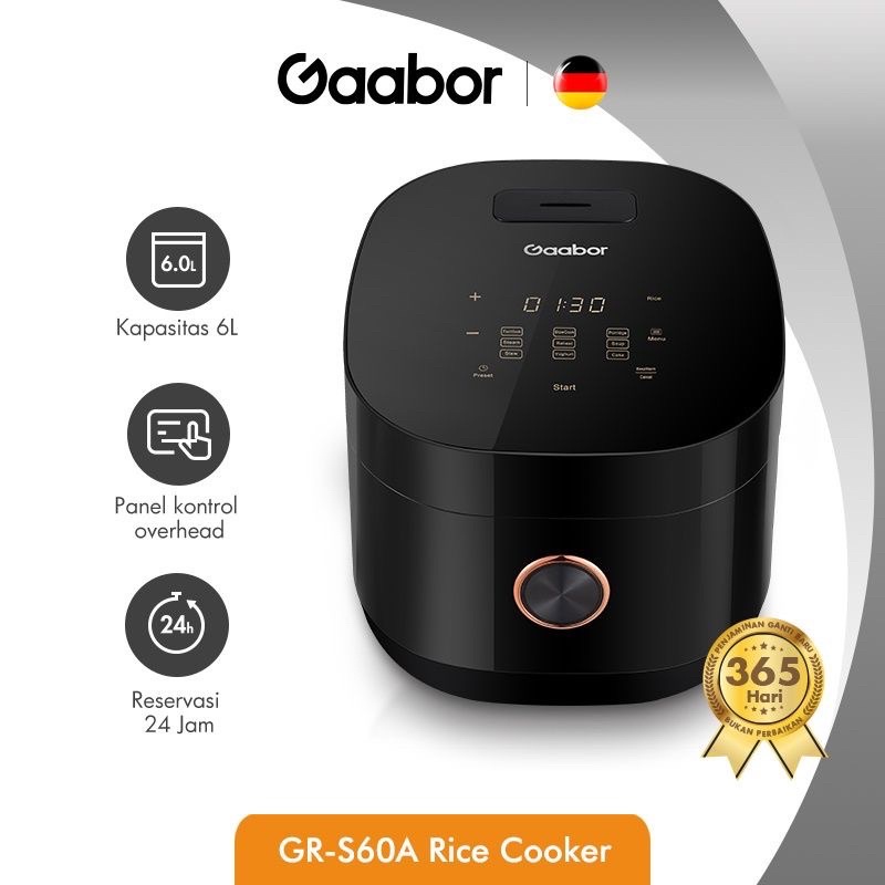 Gaabor Rice Cooker 2 L / 2L Penanak Nasi Smart  Micro Processor 2Liter / 2 Liter Multifungsi 2.000ml / 2.000 ml GR-S60A S30B S50A