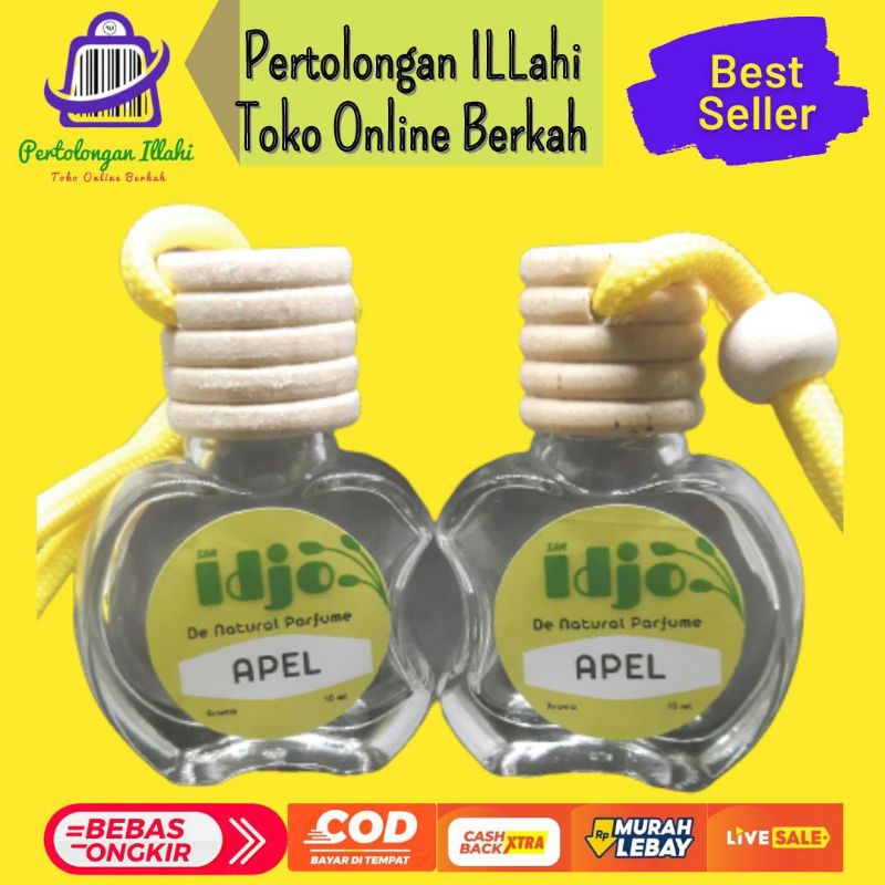 parfum wangi apel apple buat ruangan mobil toilet kantor aroma harum segar cair botol gantung 10ml