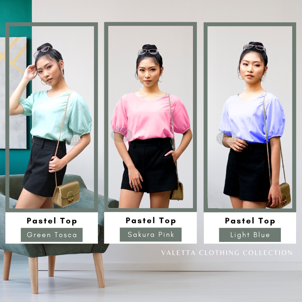 LENGAN BALON / ATASAN LENGAN BALON / ATASAN BALON WANITA / BAJU ATASAN LENGAN BALON / BAJU WANITA / 