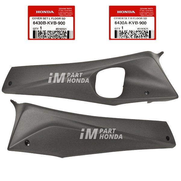 Cover Lantai Kanan Kiri Vario 110 CW Karbu 6430A-KVB-900 6430B-KVB-900