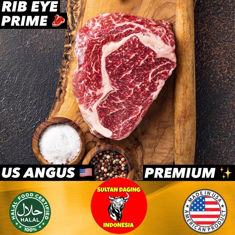 

USDA WAGYU RIB EYE PRIME BLACK ANGUS PREMIUM 450 GRAM IMPORT DARI USA/ RIB EYE PRIME/ US RIB EYE PRIME/ RIB EYE PRIME USDA