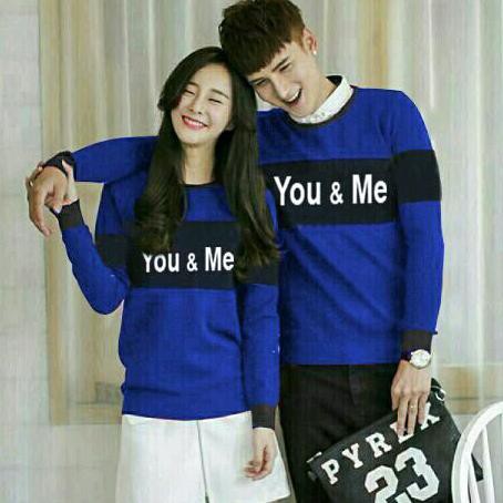 ready lima warna kaos couple cowok cewek kapel cople sweater switer ok