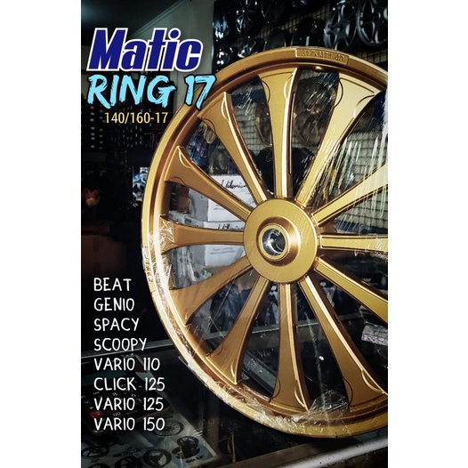 VELG POWER RODEO 140 160 RING 17 BEAT SCOOPY VARIO 110 GENIO SPACY VARIO 125 VARIO 150
