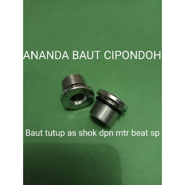 Baut tutup as shok depan motor beat SP ,pop,satu set
