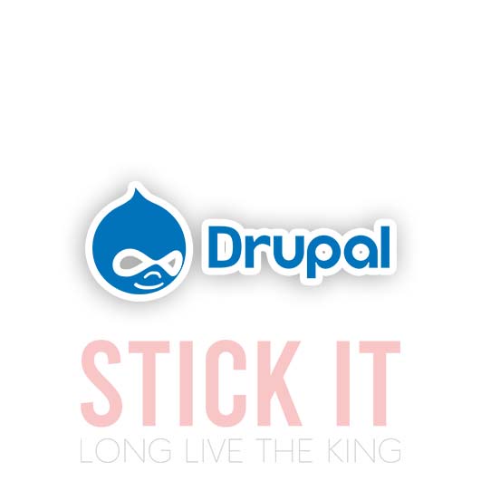

Stiker sablon setrika DTF kaos baju sticker vinyl drupal programmer 23