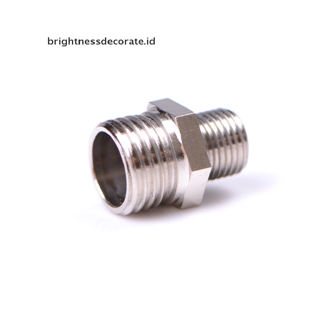[birth] 1/4'' BSP Male to 1/8'' BSP Male Airbrush Hose Adaptor Fitting Connector [ID]