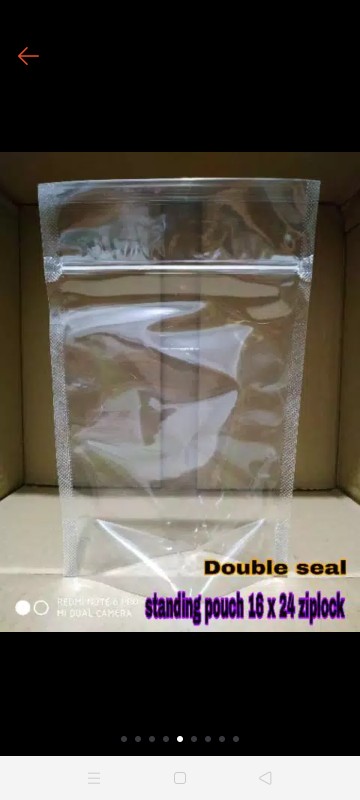 Standing Pouch Isi 25 Pcs Double Seal +zip Lock All Varian | Plastik Kemasan| Kemasan Plastik| Klip