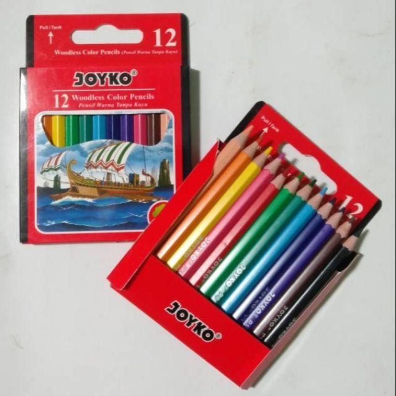 

Pensil Warna JOYKO Murah 12 Warna Kecil