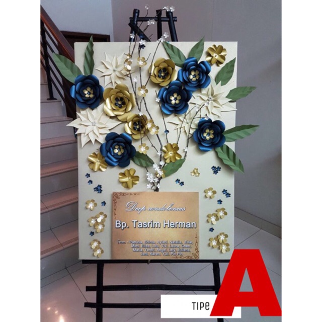 Bunga papan jenis paper flower