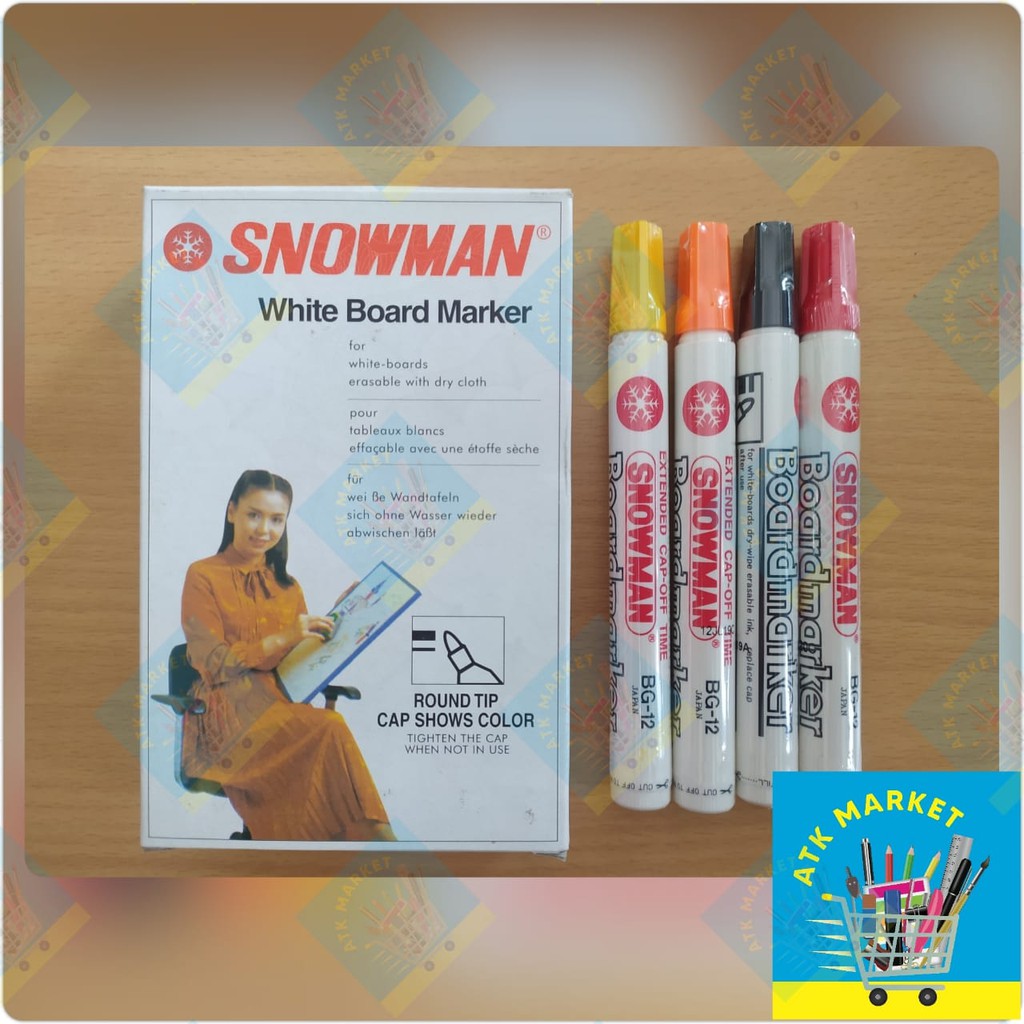 

Spidol White Board NON permanent Marker SNOWMAN