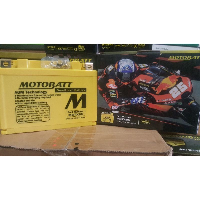 AKI MOTOR NINJA 250  MOTOBATT MBTX9U 12v10,5AH