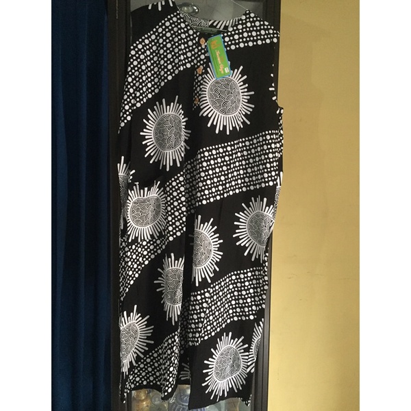 DASTER BATIK BUSUI JUMBO TANPA LENGAN ORI KENCANA UNGU