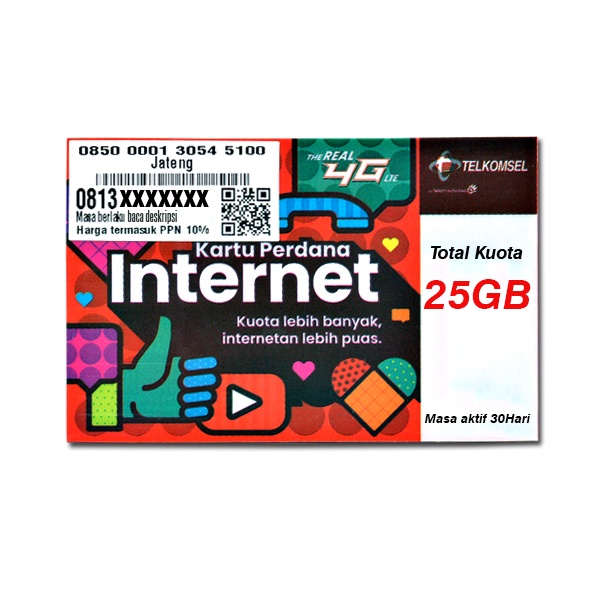 PERDANA TELKOMSEL UNLIMITED 35GB