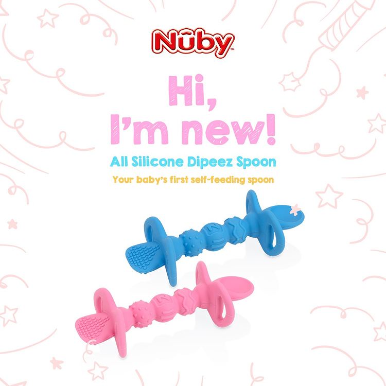 Nuby Dipeez Spoons 6m+ Baby Led Feeding Sendok Bayi