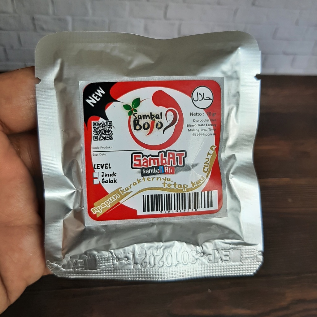 Sambal Viral SAMBal ATi (Bojo SAMBAT) Kemasan Sachet 20gr