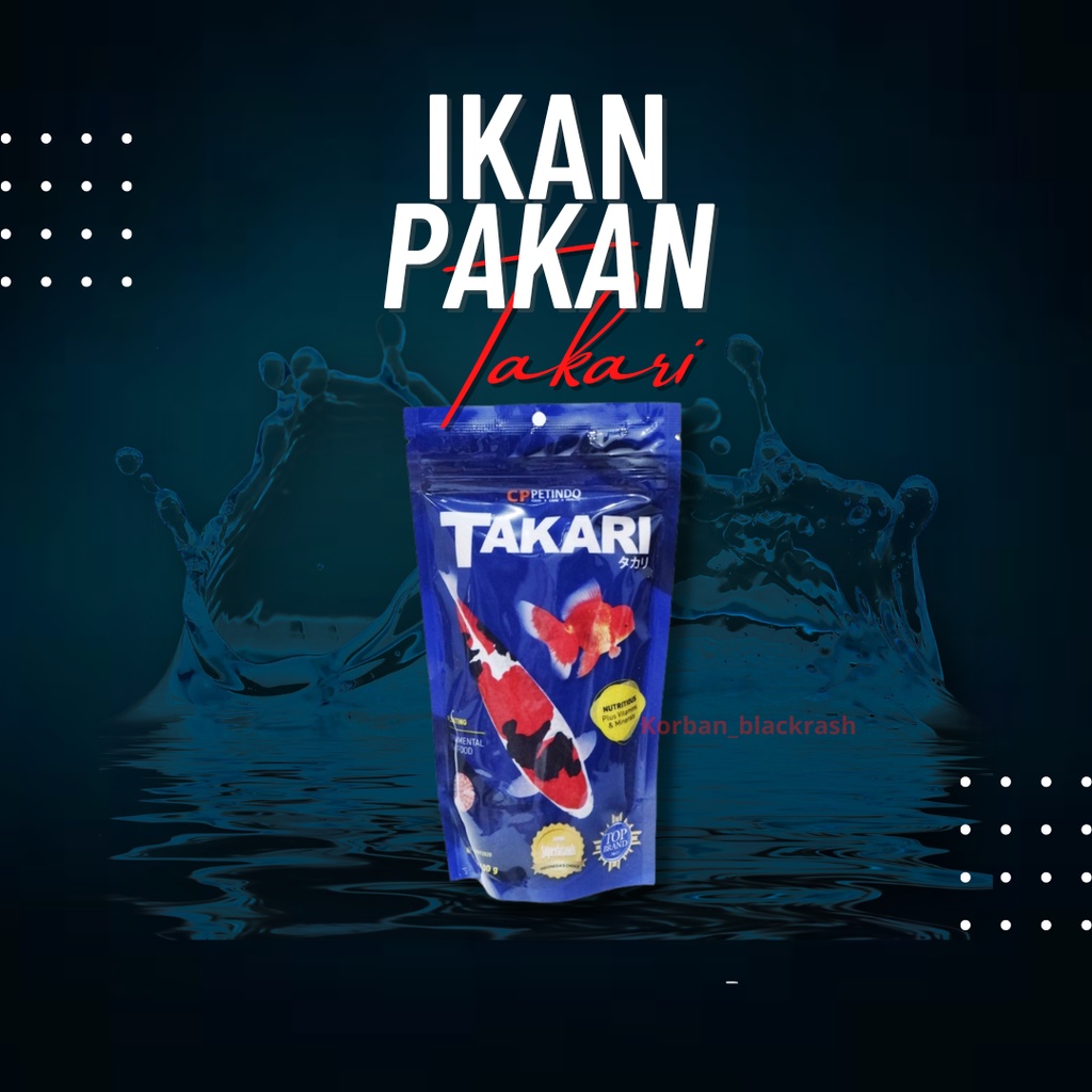 Pakan Pelet Ikan Koi Takari 100 Gram