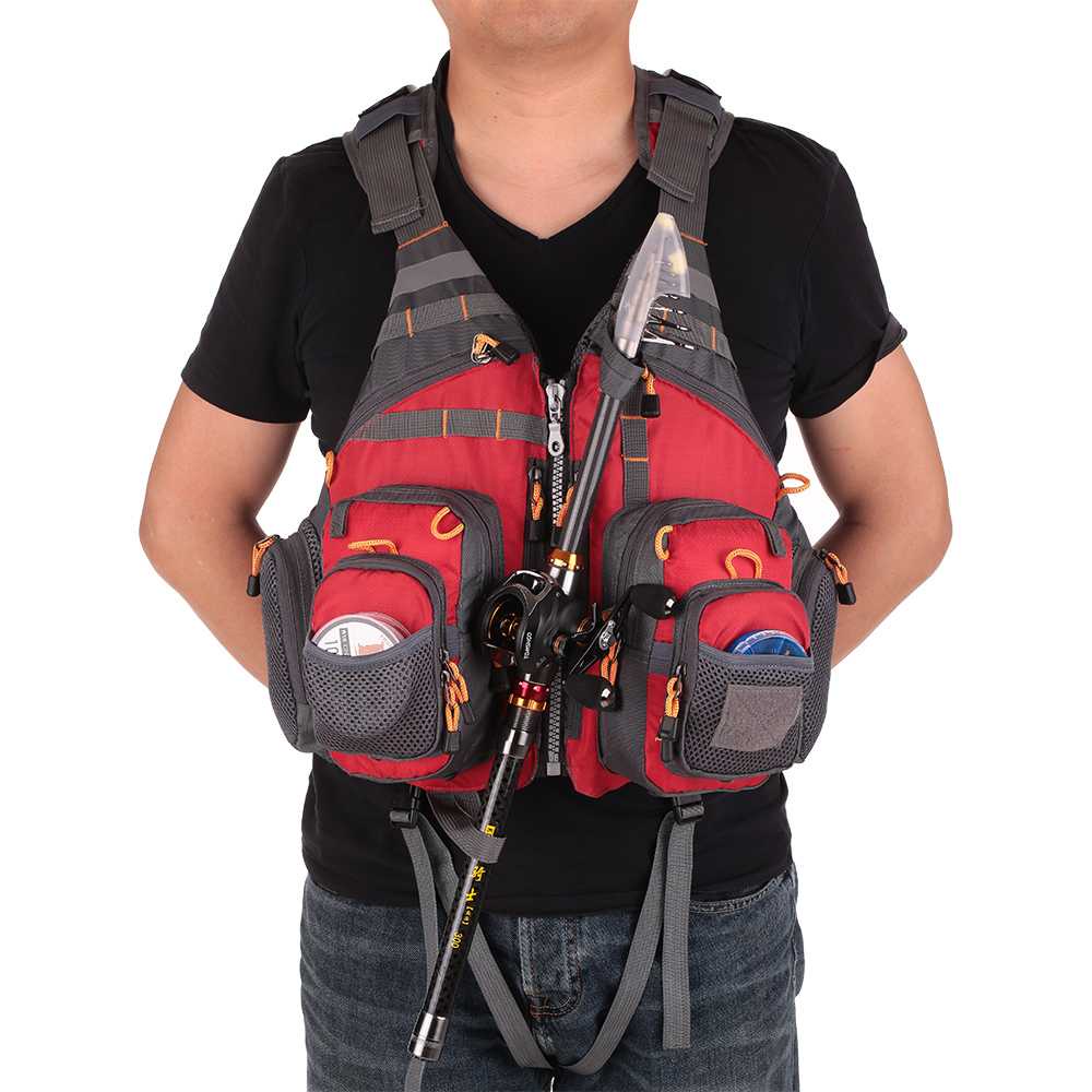 LIXADA Rompi Pancing Fishing Life Jacket Multi Slot - GDS09