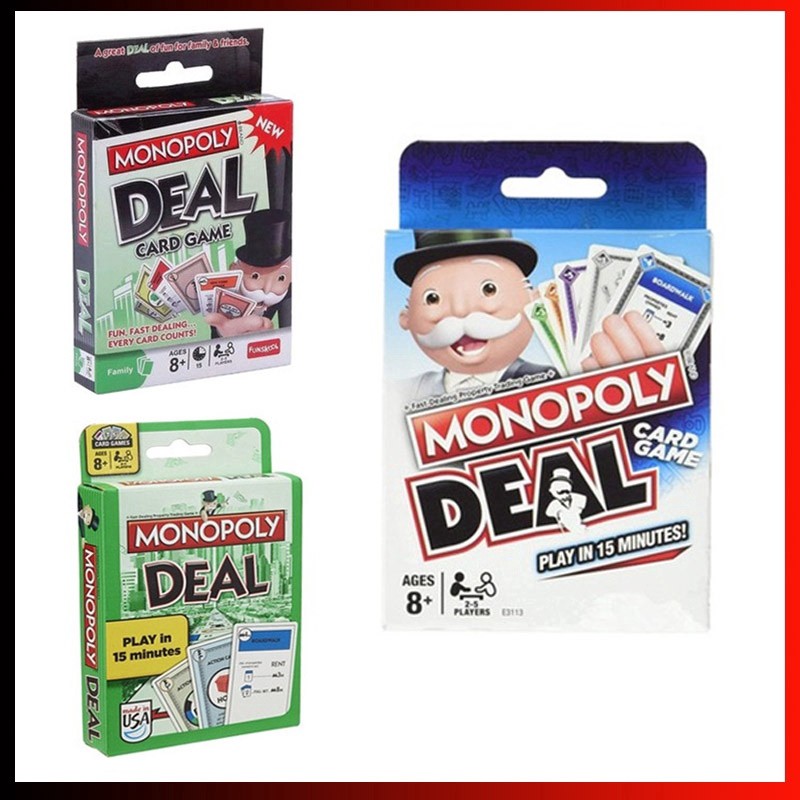  LOGU Kartu game monopoly deal Mainan  kartu Monopoli  