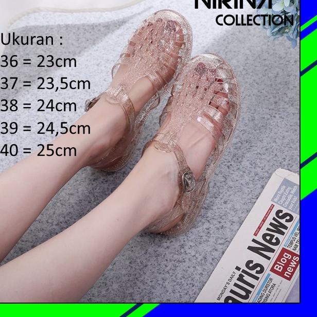 Penawaran Meisha Jelly tranparant blink/ meisha jelly shoes dewasa/ sandal jelly wanita / Sandal Kar