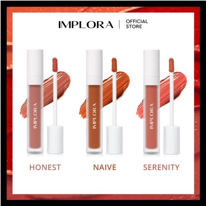 ^ KYRA ^ Implora Lip Velvet Lipcream Smooth And Light Lip Cream