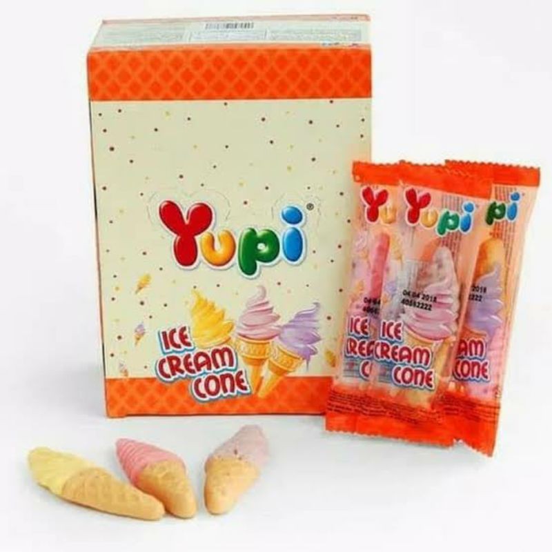 Yupi Ice Cream Cone box isi 24 pcs