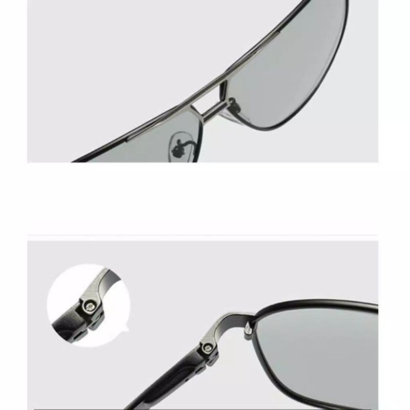 Kacamata Photocromic Polarized Anti UV 400 Aviator PP8521