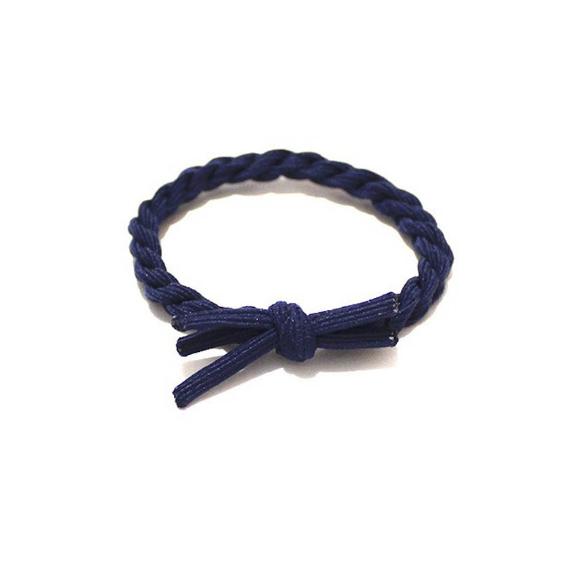 MURMURE.ID | IKAT RAMBUT JALIN POLOS KOREA KARET SIMPLE KUNCIR RAMBUT KEPANG TAMBANG HA106-POLOS NAVY